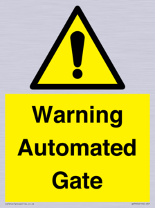 Warning Automated Gate